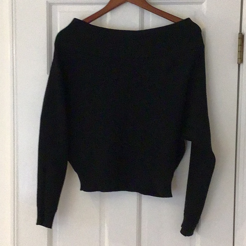 Black Women’s Boatneck Sweater, dreamers by debut. Worn once.
